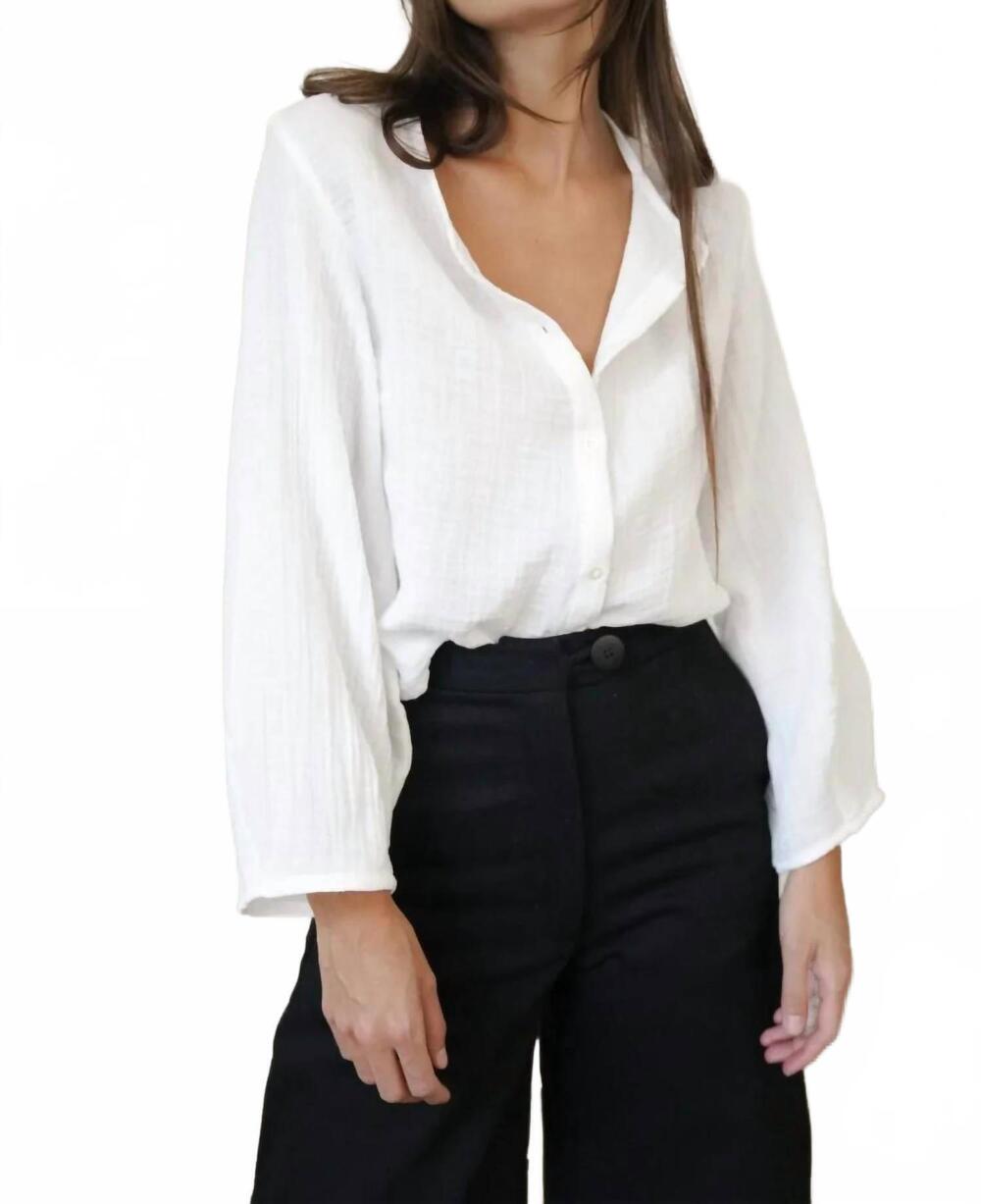 NEW ZII ROPA women's mara top in white